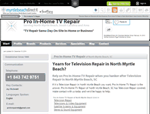 Tablet Screenshot of pro-inhome-tv-repair-north-myrtle-beach.myrtlebeachdirect.info