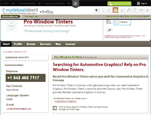 Tablet Screenshot of pro-window-tinters-conway.myrtlebeachdirect.info