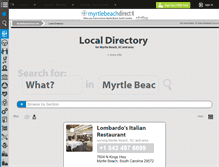 Tablet Screenshot of directory.myrtlebeachdirect.info